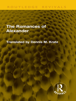 cover image of The Romances of Alexander
